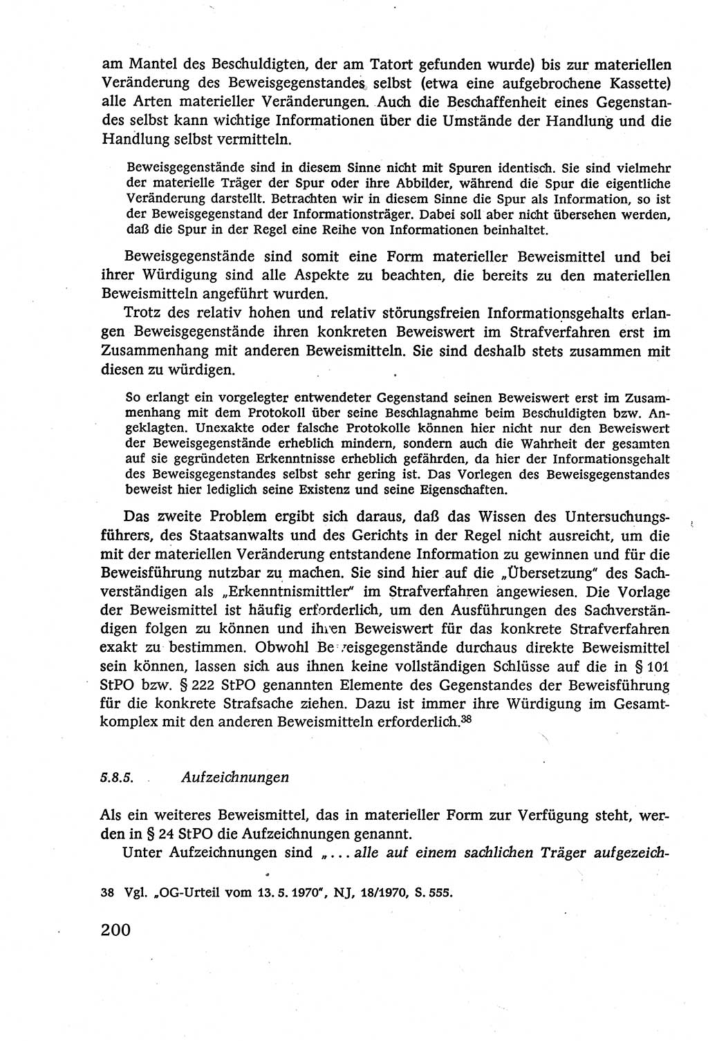 Strafverfahrensrecht [Deutsche Demokratische Republik (DDR)], Lehrbuch 1977, Seite 200 (Strafverf.-R. DDR Lb. 1977, S. 200)