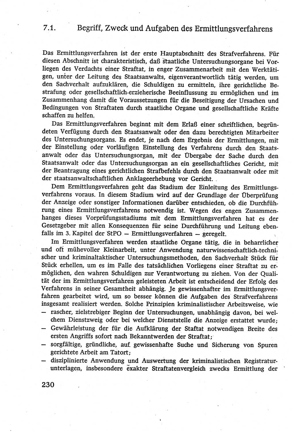 Strafverfahrensrecht [Deutsche Demokratische Republik (DDR)], Lehrbuch 1977, Seite 230 (Strafverf.-R. DDR Lb. 1977, S. 230)