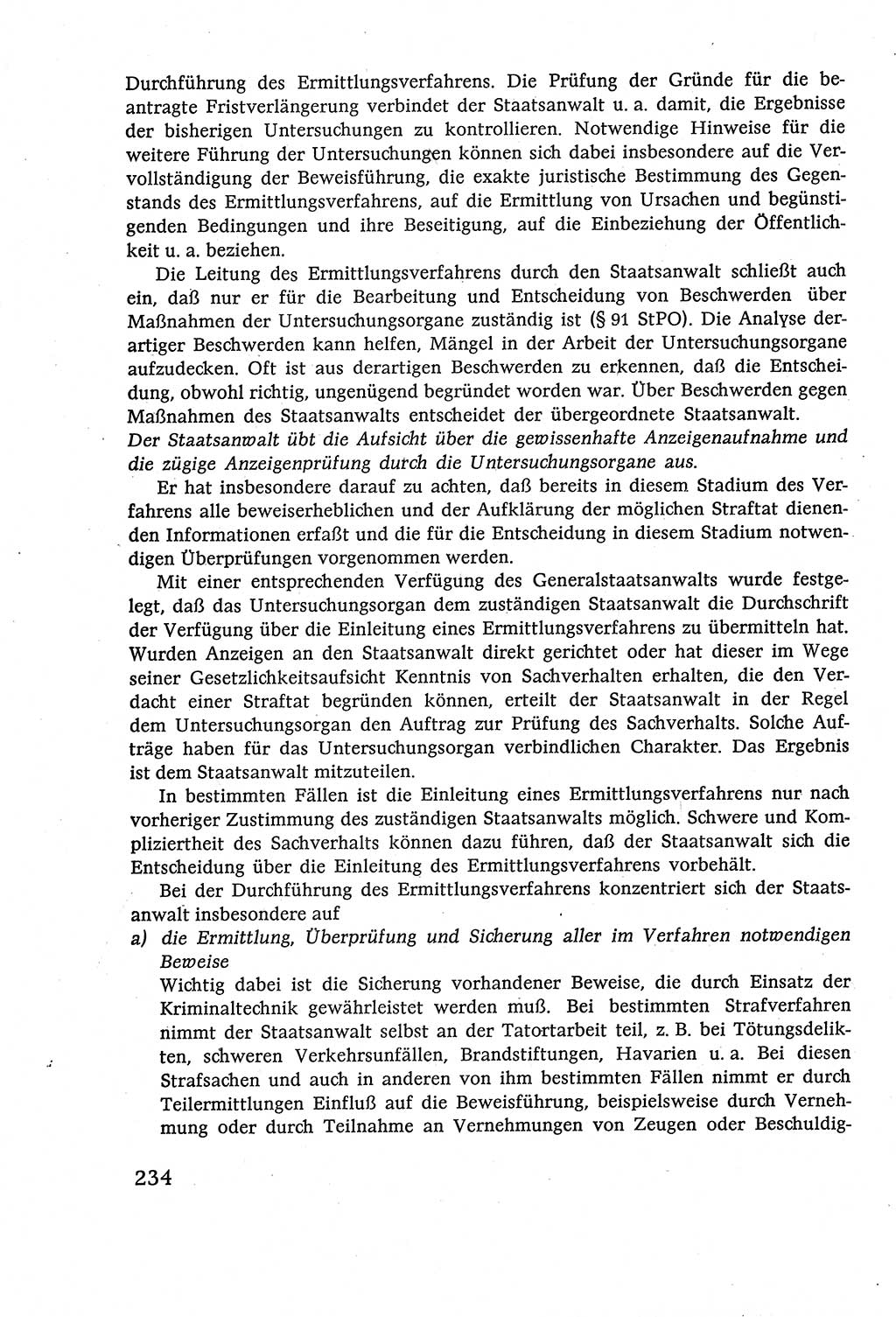 Strafverfahrensrecht [Deutsche Demokratische Republik (DDR)], Lehrbuch 1977, Seite 234 (Strafverf.-R. DDR Lb. 1977, S. 234)