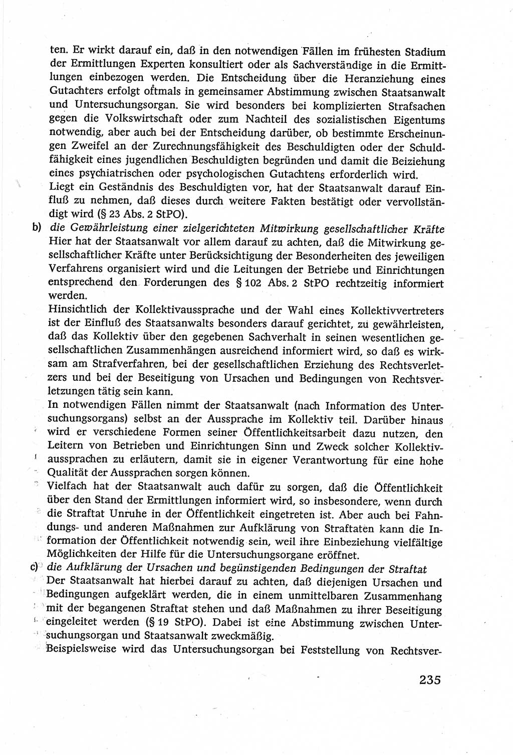 Strafverfahrensrecht [Deutsche Demokratische Republik (DDR)], Lehrbuch 1977, Seite 235 (Strafverf.-R. DDR Lb. 1977, S. 235)