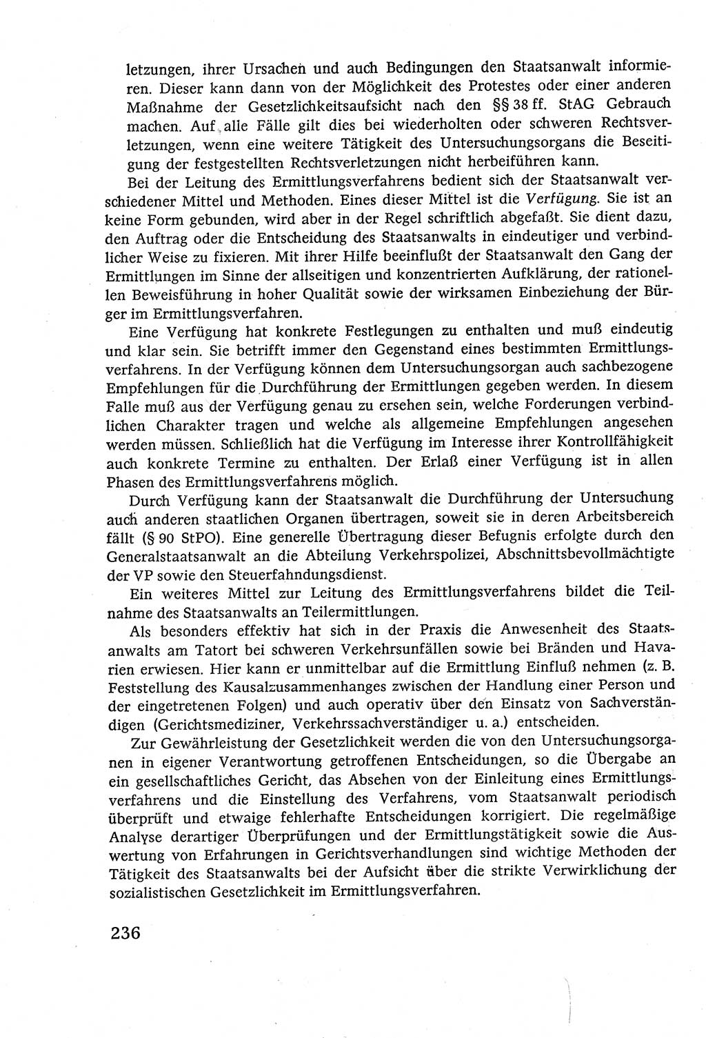 Strafverfahrensrecht [Deutsche Demokratische Republik (DDR)], Lehrbuch 1977, Seite 236 (Strafverf.-R. DDR Lb. 1977, S. 236)