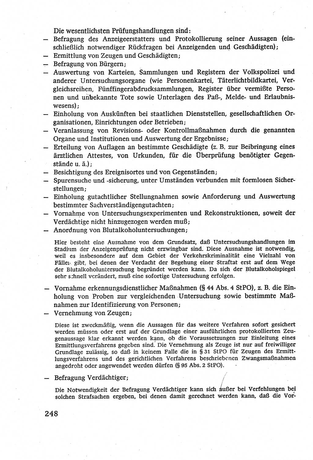 Strafverfahrensrecht [Deutsche Demokratische Republik (DDR)], Lehrbuch 1977, Seite 248 (Strafverf.-R. DDR Lb. 1977, S. 248)