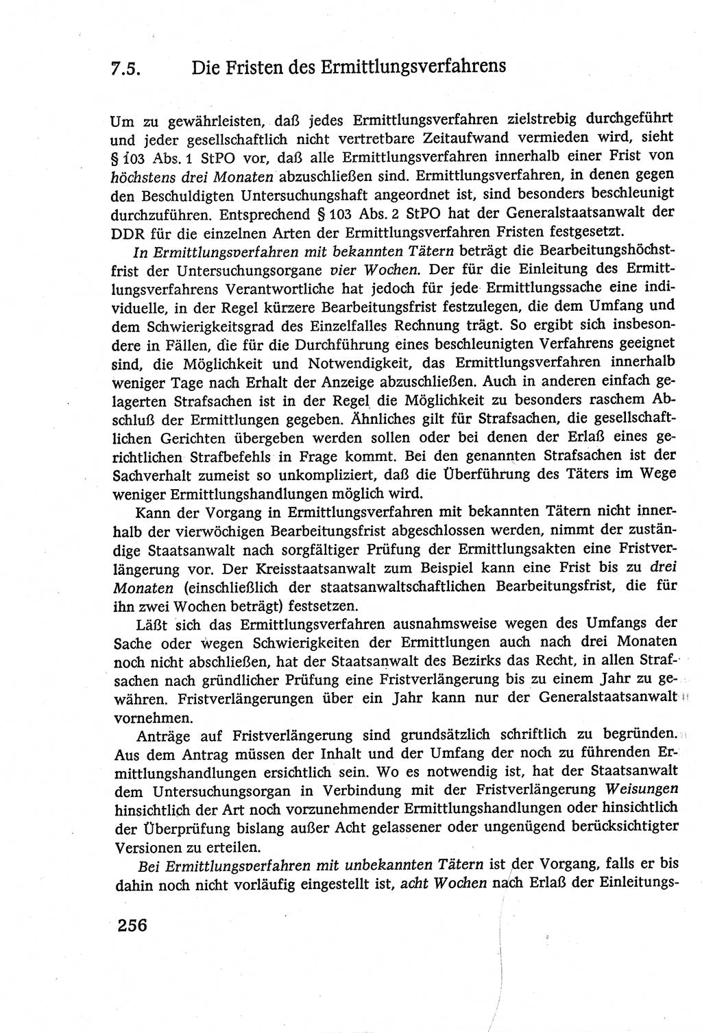 Strafverfahrensrecht [Deutsche Demokratische Republik (DDR)], Lehrbuch 1977, Seite 256 (Strafverf.-R. DDR Lb. 1977, S. 256)