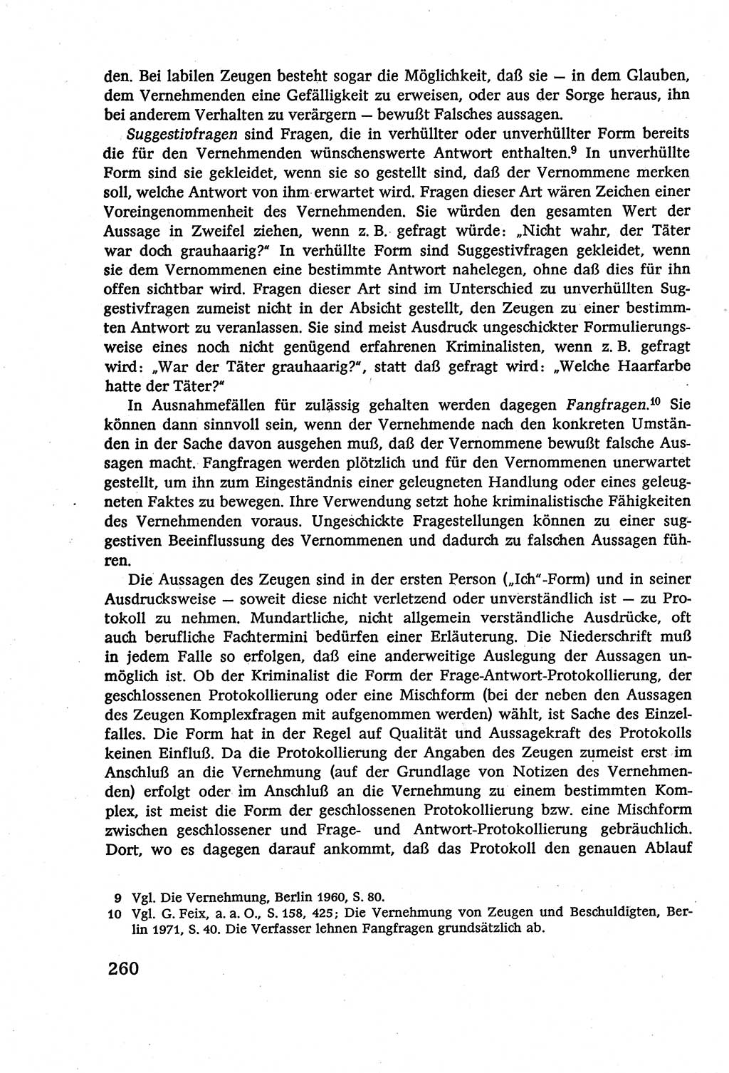Strafverfahrensrecht [Deutsche Demokratische Republik (DDR)], Lehrbuch 1977, Seite 260 (Strafverf.-R. DDR Lb. 1977, S. 260)