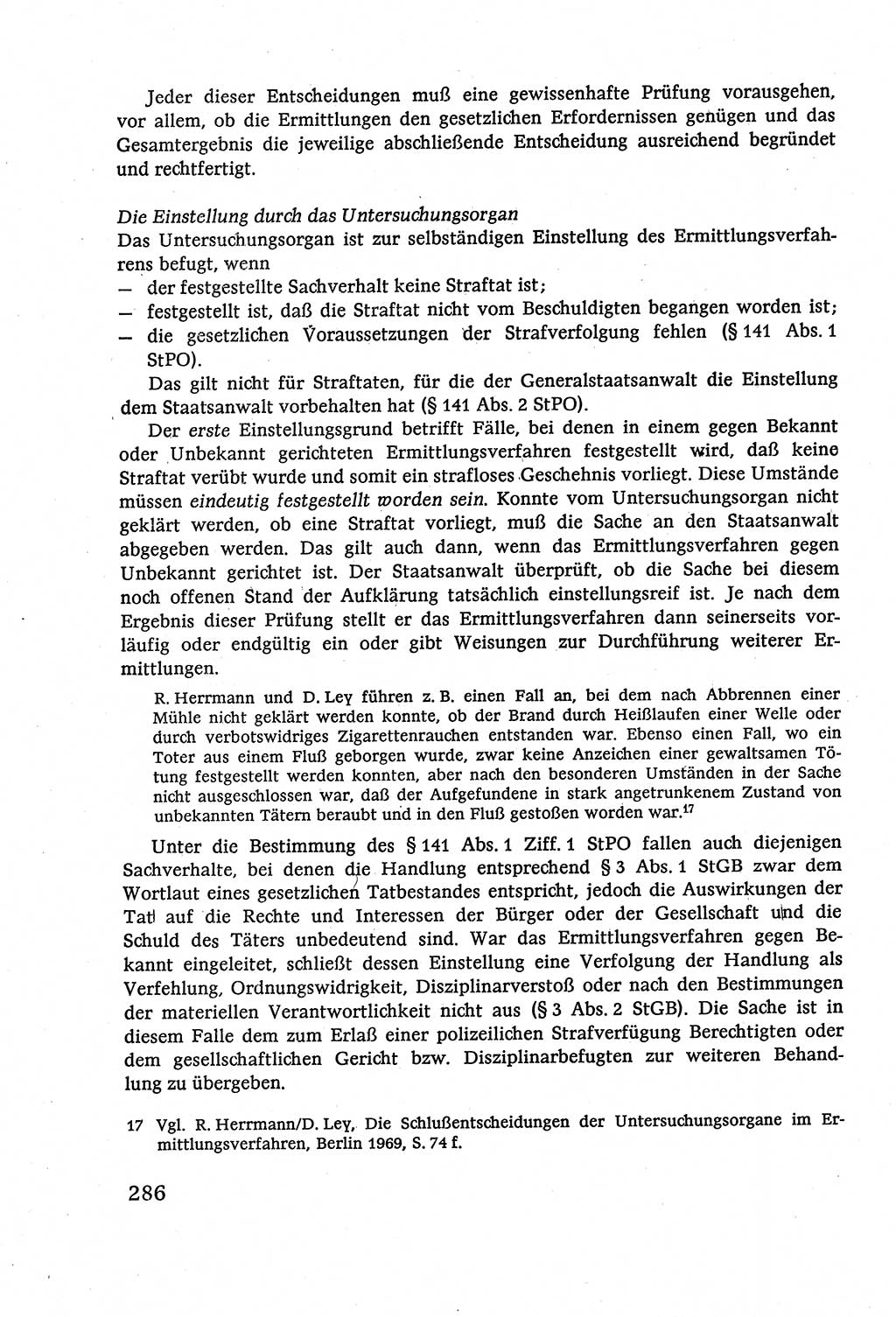 Strafverfahrensrecht [Deutsche Demokratische Republik (DDR)], Lehrbuch 1977, Seite 286 (Strafverf.-R. DDR Lb. 1977, S. 286)