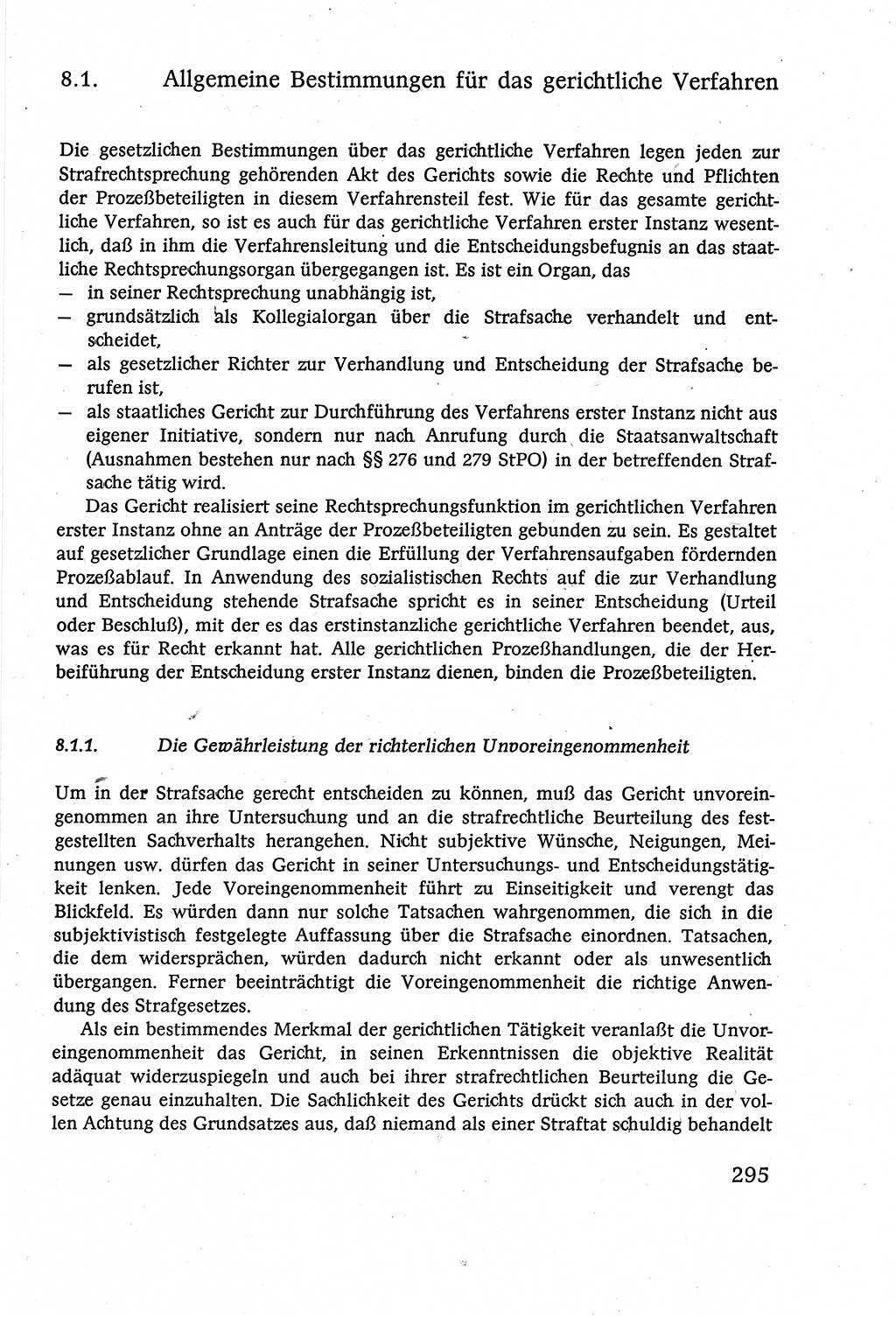 Strafverfahrensrecht [Deutsche Demokratische Republik (DDR)], Lehrbuch 1977, Seite 295 (Strafverf.-R. DDR Lb. 1977, S. 295)