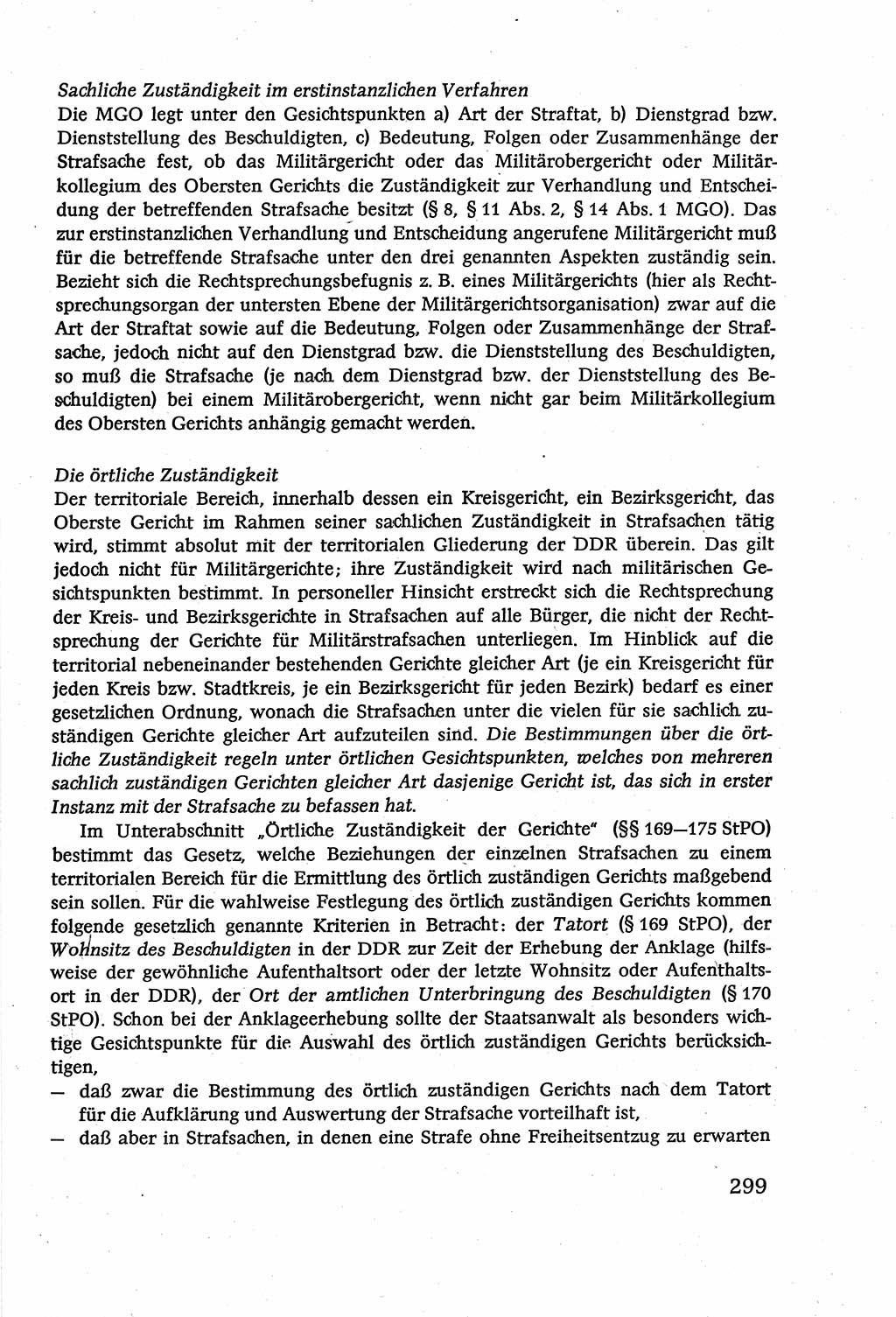 Strafverfahrensrecht [Deutsche Demokratische Republik (DDR)], Lehrbuch 1977, Seite 299 (Strafverf.-R. DDR Lb. 1977, S. 299)