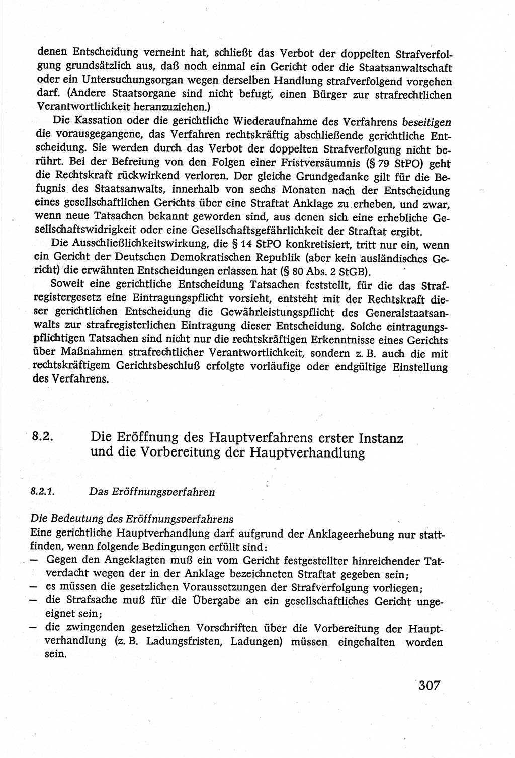 Strafverfahrensrecht [Deutsche Demokratische Republik (DDR)], Lehrbuch 1977, Seite 307 (Strafverf.-R. DDR Lb. 1977, S. 307)