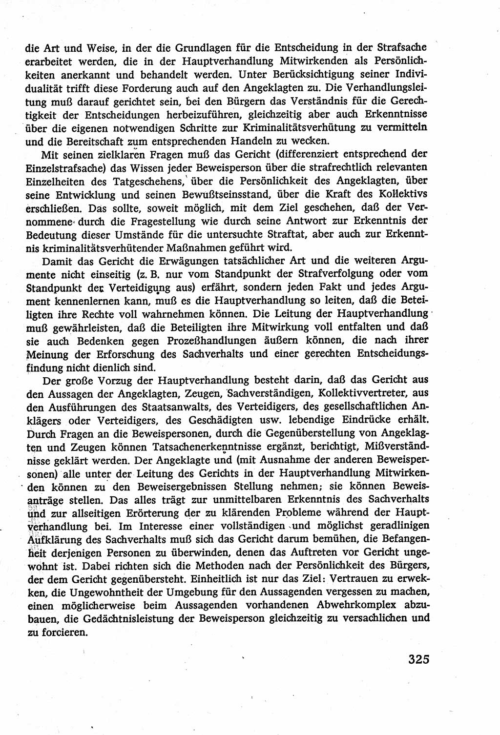 Strafverfahrensrecht [Deutsche Demokratische Republik (DDR)], Lehrbuch 1977, Seite 325 (Strafverf.-R. DDR Lb. 1977, S. 325)