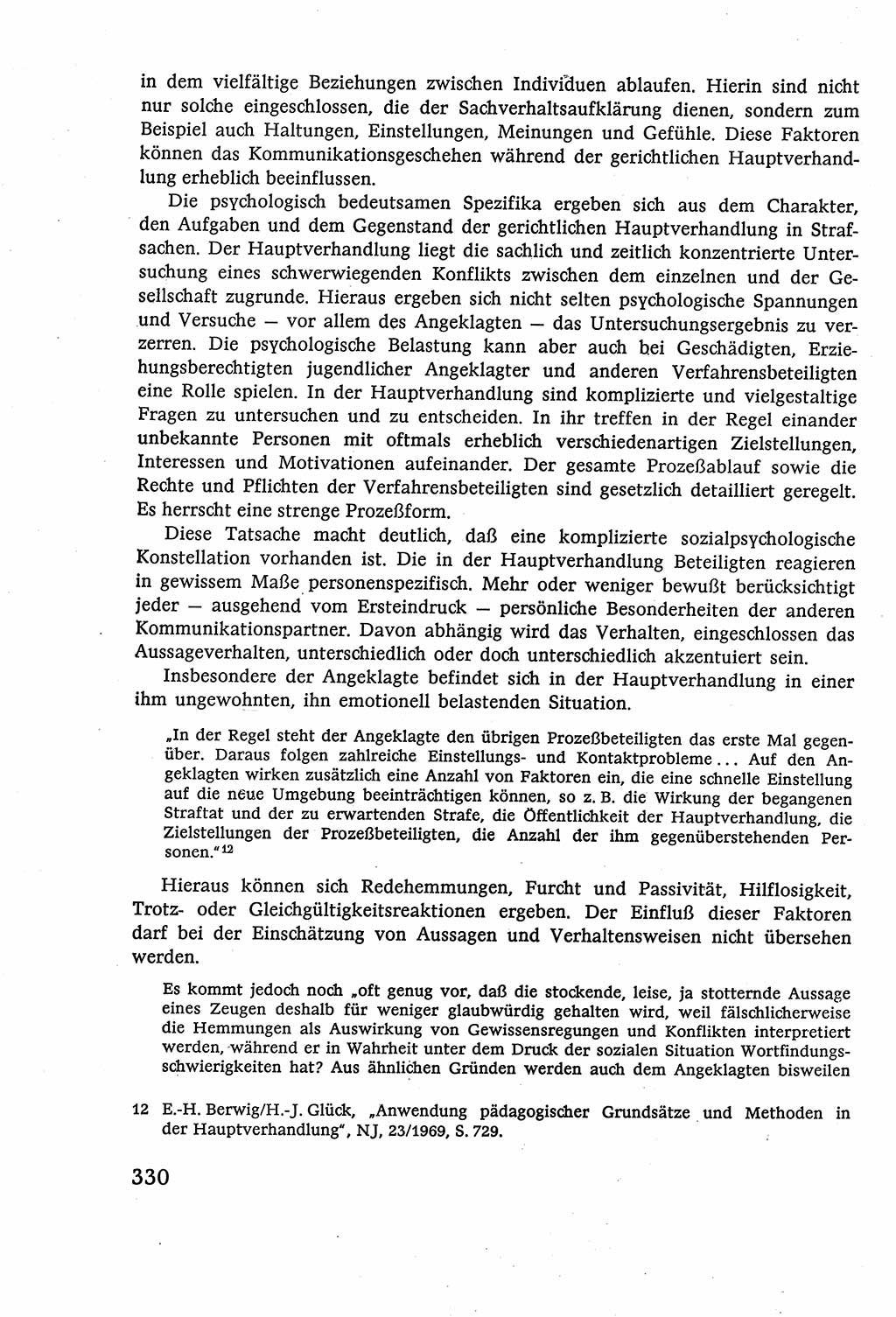 Strafverfahrensrecht [Deutsche Demokratische Republik (DDR)], Lehrbuch 1977, Seite 330 (Strafverf.-R. DDR Lb. 1977, S. 330)