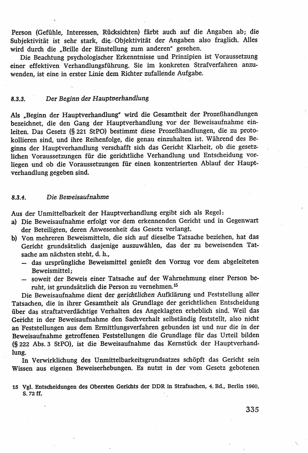 Strafverfahrensrecht [Deutsche Demokratische Republik (DDR)], Lehrbuch 1977, Seite 335 (Strafverf.-R. DDR Lb. 1977, S. 335)