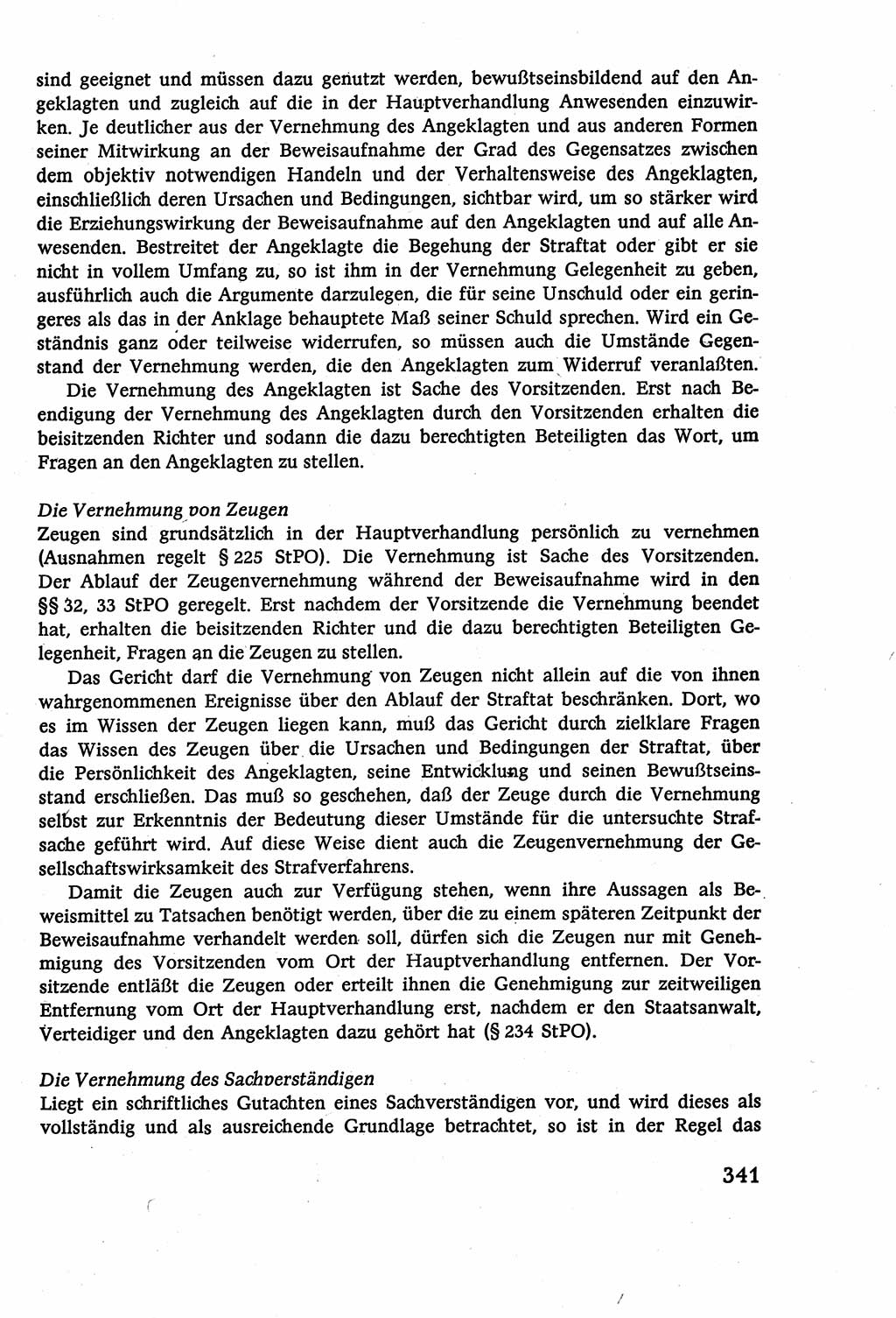 Strafverfahrensrecht [Deutsche Demokratische Republik (DDR)], Lehrbuch 1977, Seite 341 (Strafverf.-R. DDR Lb. 1977, S. 341)