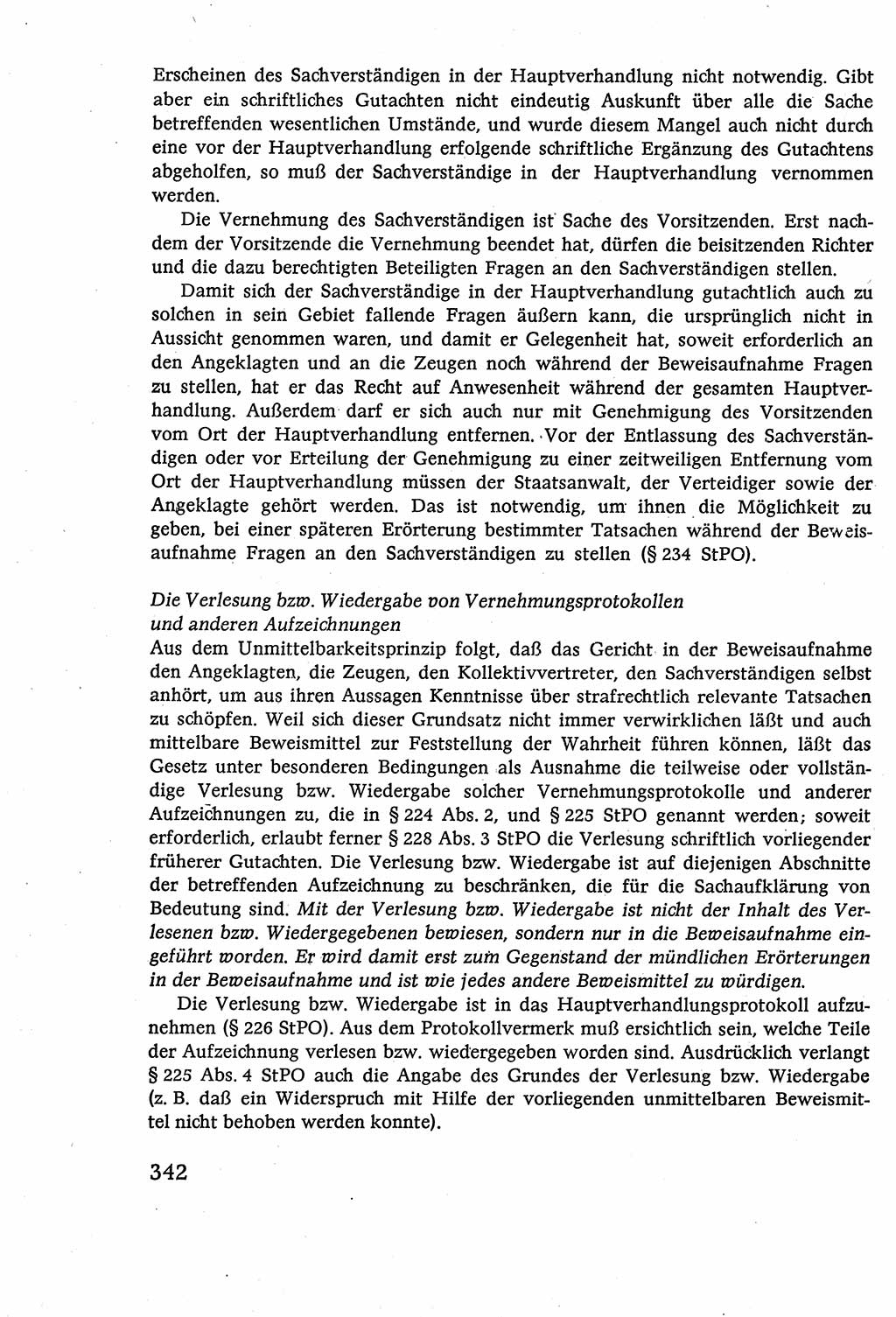 Strafverfahrensrecht [Deutsche Demokratische Republik (DDR)], Lehrbuch 1977, Seite 342 (Strafverf.-R. DDR Lb. 1977, S. 342)