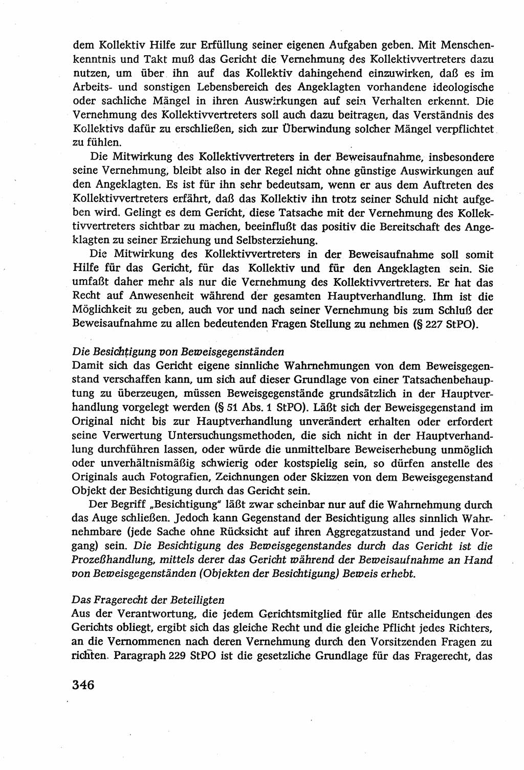 Strafverfahrensrecht [Deutsche Demokratische Republik (DDR)], Lehrbuch 1977, Seite 346 (Strafverf.-R. DDR Lb. 1977, S. 346)