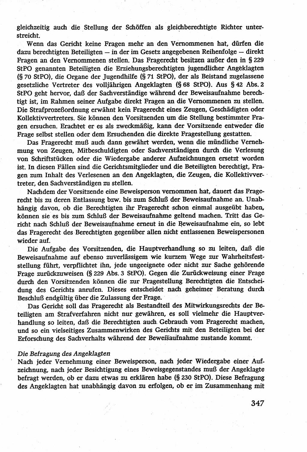 Strafverfahrensrecht [Deutsche Demokratische Republik (DDR)], Lehrbuch 1977, Seite 347 (Strafverf.-R. DDR Lb. 1977, S. 347)
