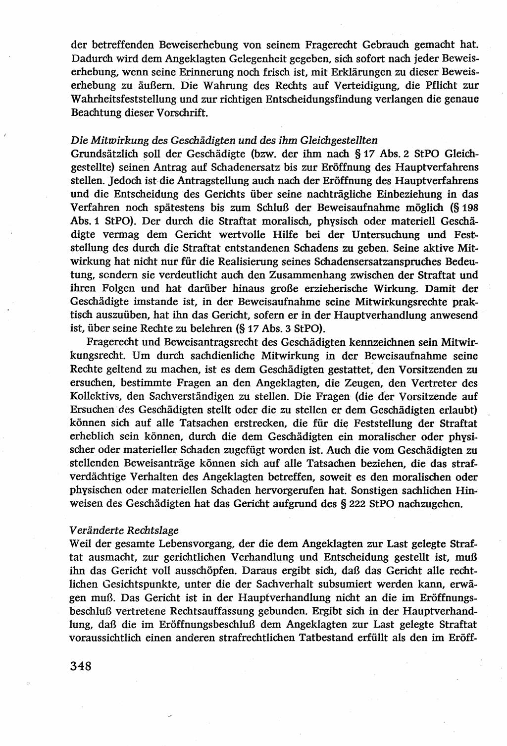 Strafverfahrensrecht [Deutsche Demokratische Republik (DDR)], Lehrbuch 1977, Seite 348 (Strafverf.-R. DDR Lb. 1977, S. 348)