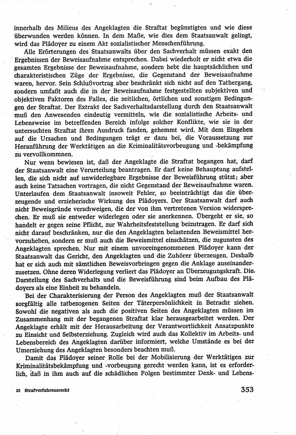 Strafverfahrensrecht [Deutsche Demokratische Republik (DDR)], Lehrbuch 1977, Seite 353 (Strafverf.-R. DDR Lb. 1977, S. 353)