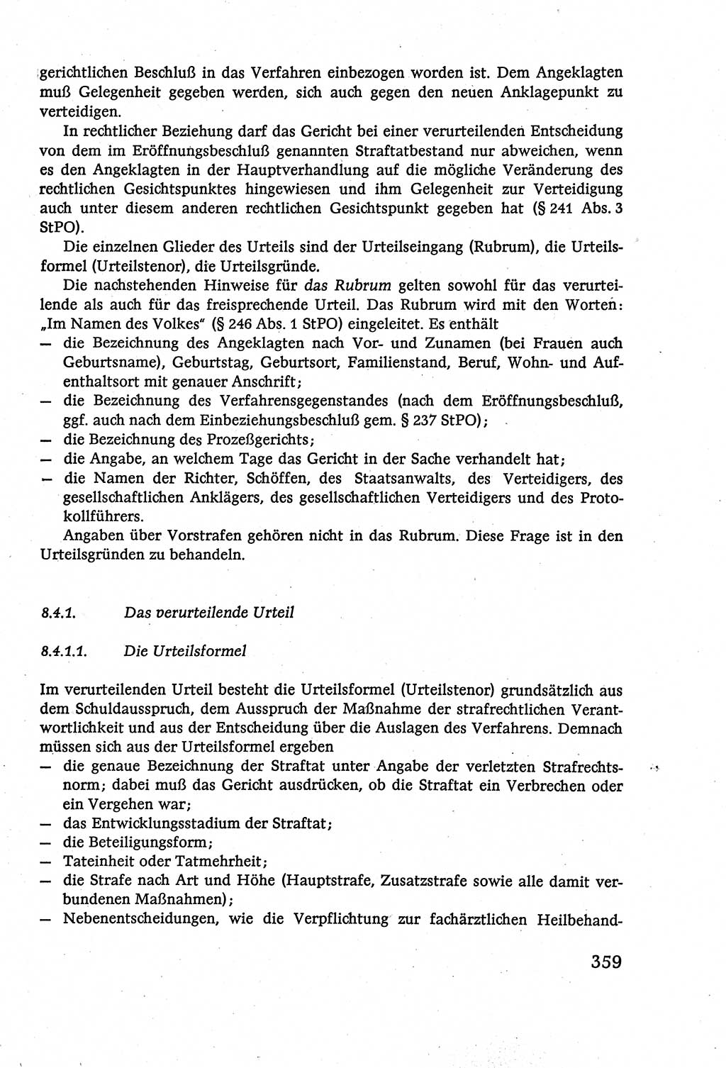Strafverfahrensrecht [Deutsche Demokratische Republik (DDR)], Lehrbuch 1977, Seite 359 (Strafverf.-R. DDR Lb. 1977, S. 359)