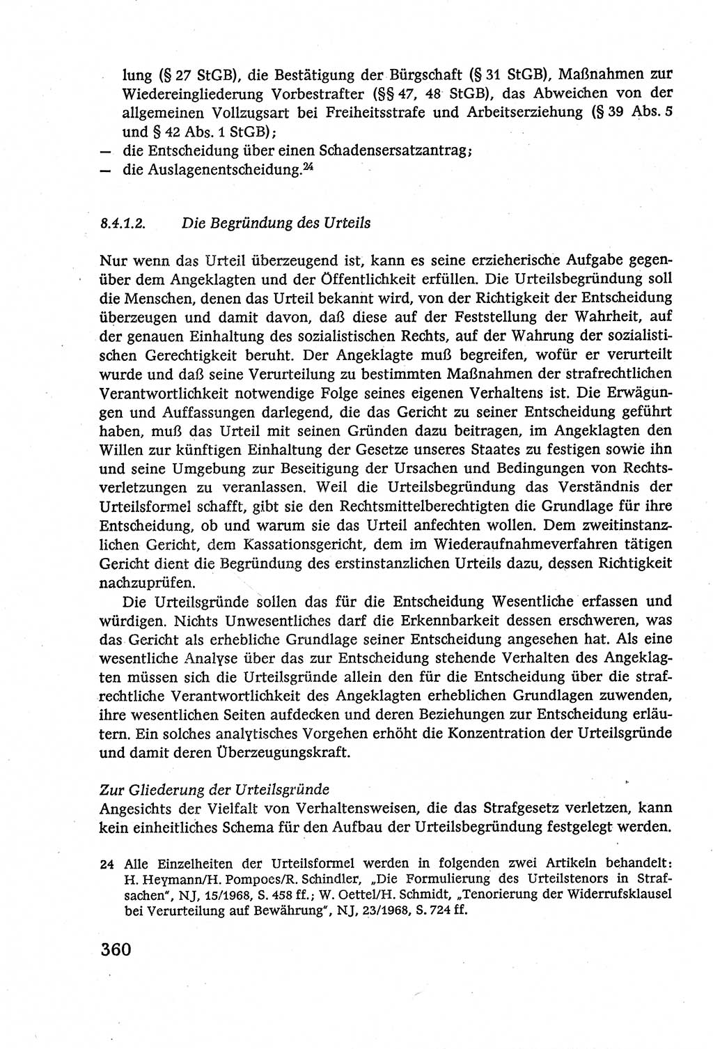 Strafverfahrensrecht [Deutsche Demokratische Republik (DDR)], Lehrbuch 1977, Seite 360 (Strafverf.-R. DDR Lb. 1977, S. 360)