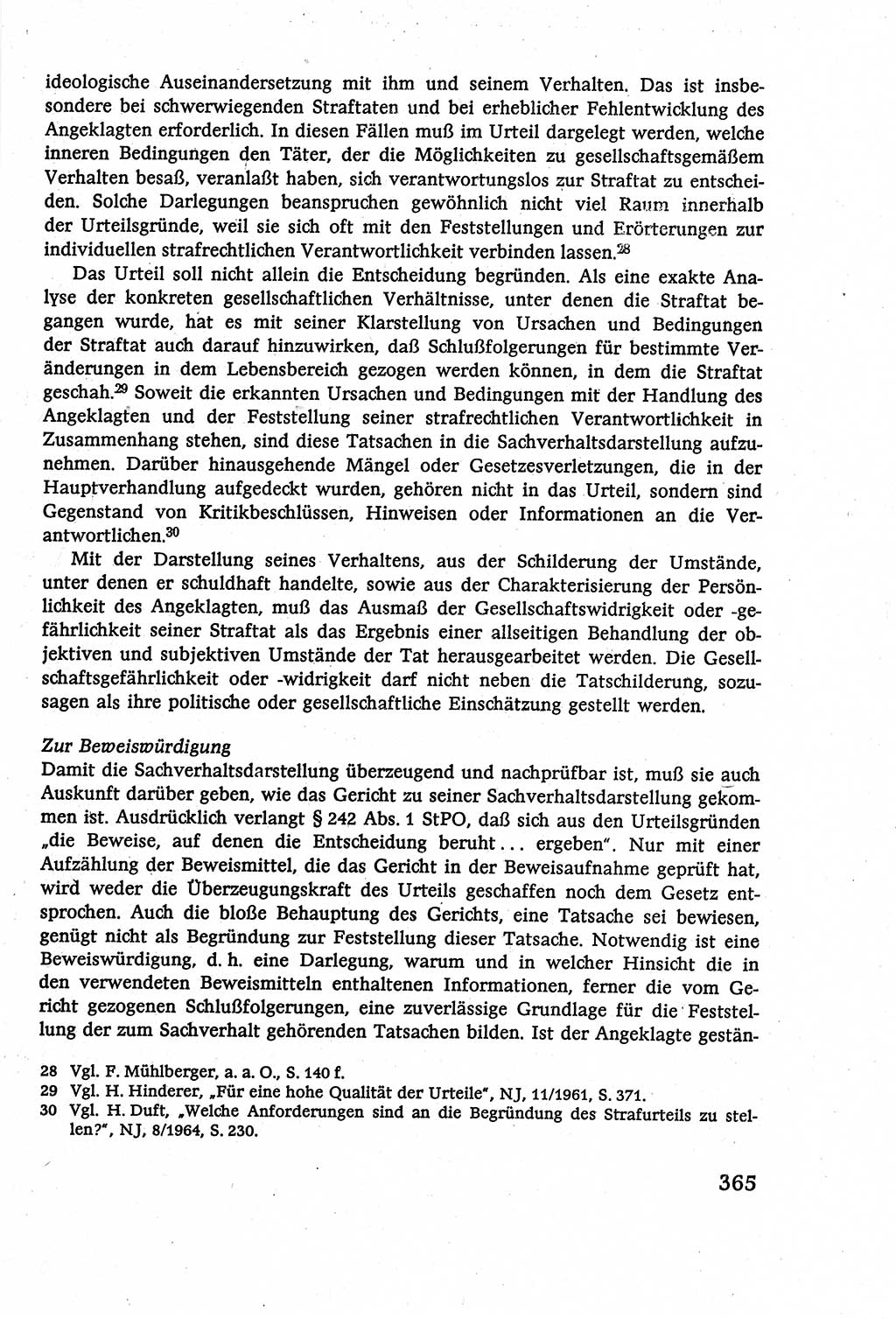 Strafverfahrensrecht [Deutsche Demokratische Republik (DDR)], Lehrbuch 1977, Seite 365 (Strafverf.-R. DDR Lb. 1977, S. 365)