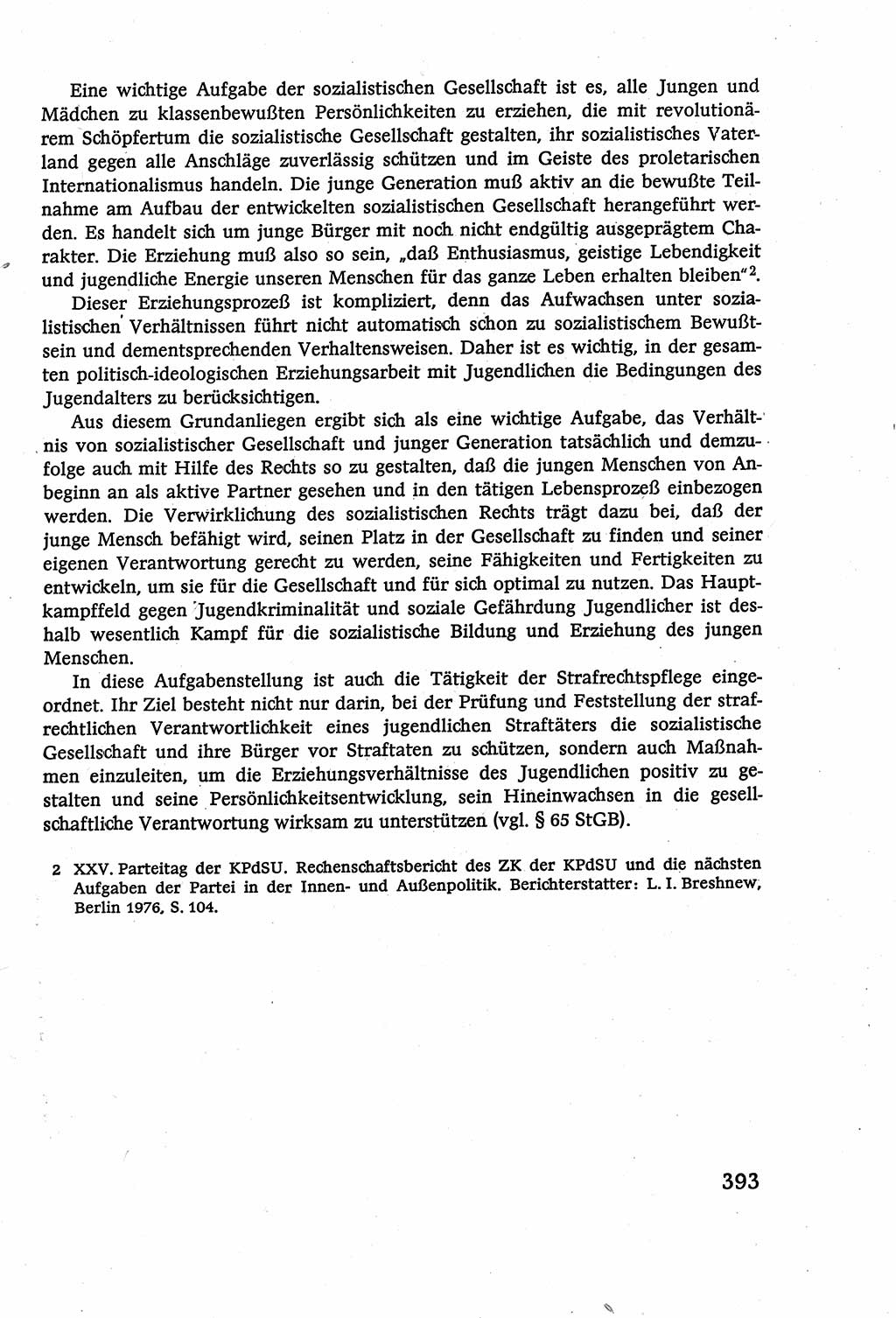 Strafverfahrensrecht [Deutsche Demokratische Republik (DDR)], Lehrbuch 1977, Seite 393 (Strafverf.-R. DDR Lb. 1977, S. 393)
