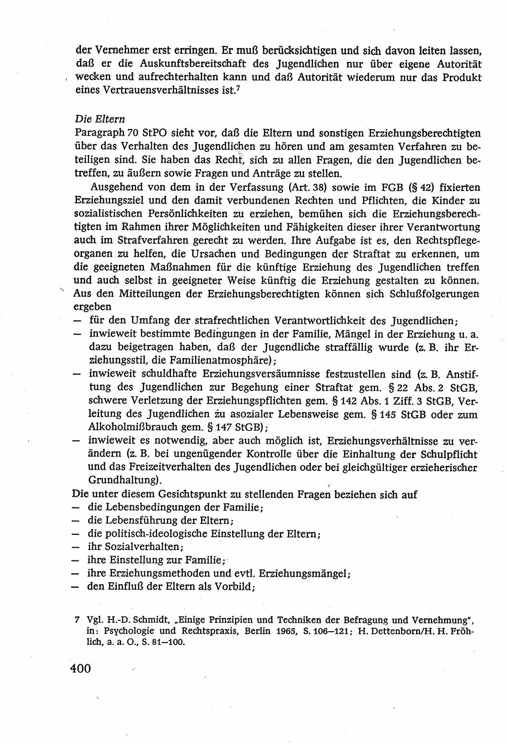 Strafverfahrensrecht [Deutsche Demokratische Republik (DDR)], Lehrbuch 1977, Seite 400 (Strafverf.-R. DDR Lb. 1977, S. 400)