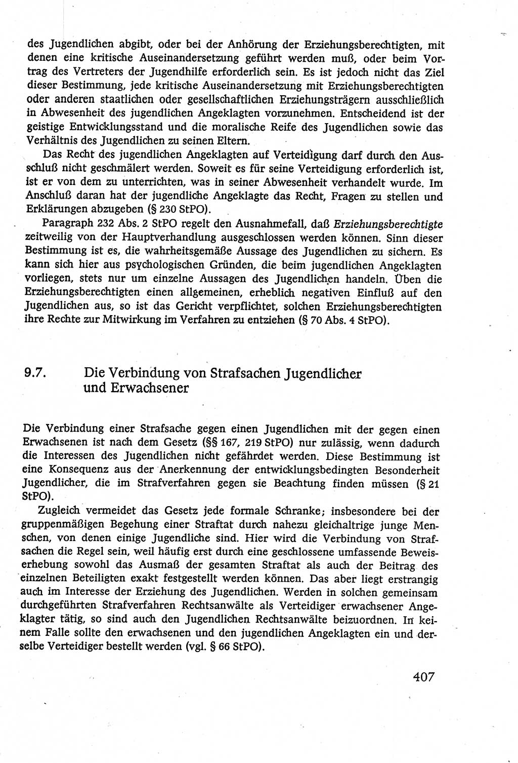 Strafverfahrensrecht [Deutsche Demokratische Republik (DDR)], Lehrbuch 1977, Seite 407 (Strafverf.-R. DDR Lb. 1977, S. 407)