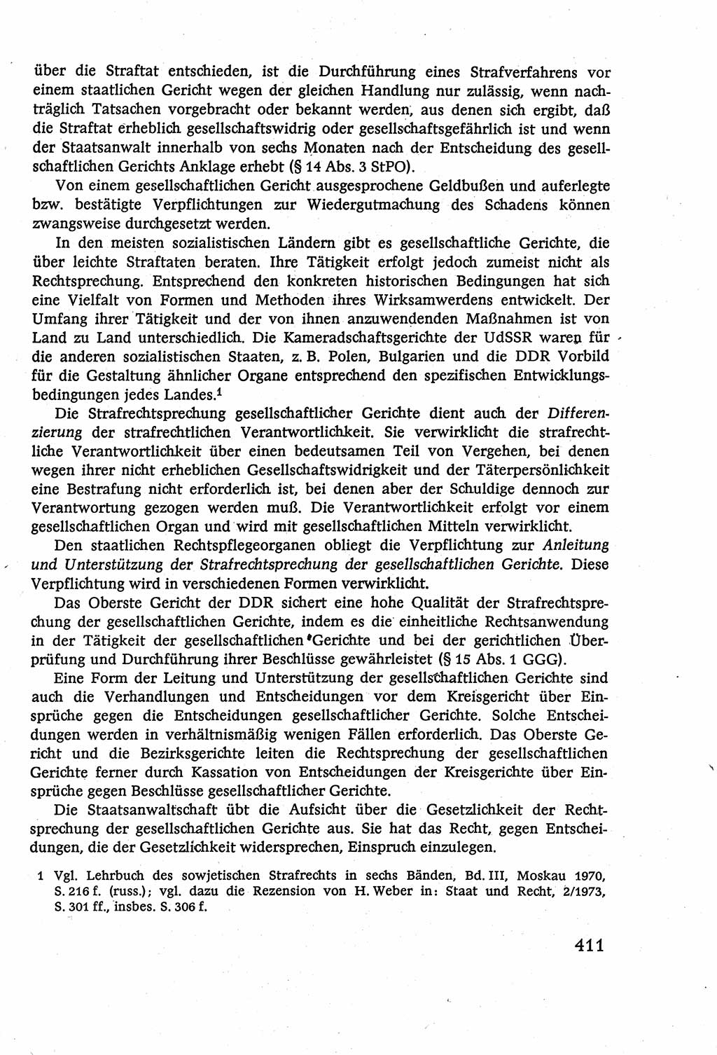 Strafverfahrensrecht [Deutsche Demokratische Republik (DDR)], Lehrbuch 1977, Seite 411 (Strafverf.-R. DDR Lb. 1977, S. 411)