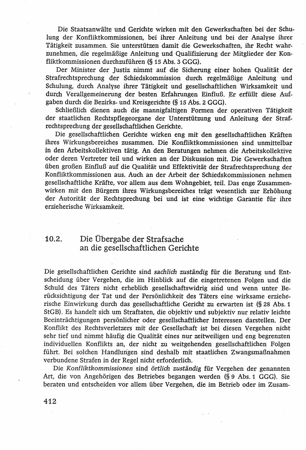 Strafverfahrensrecht [Deutsche Demokratische Republik (DDR)], Lehrbuch 1977, Seite 412 (Strafverf.-R. DDR Lb. 1977, S. 412)