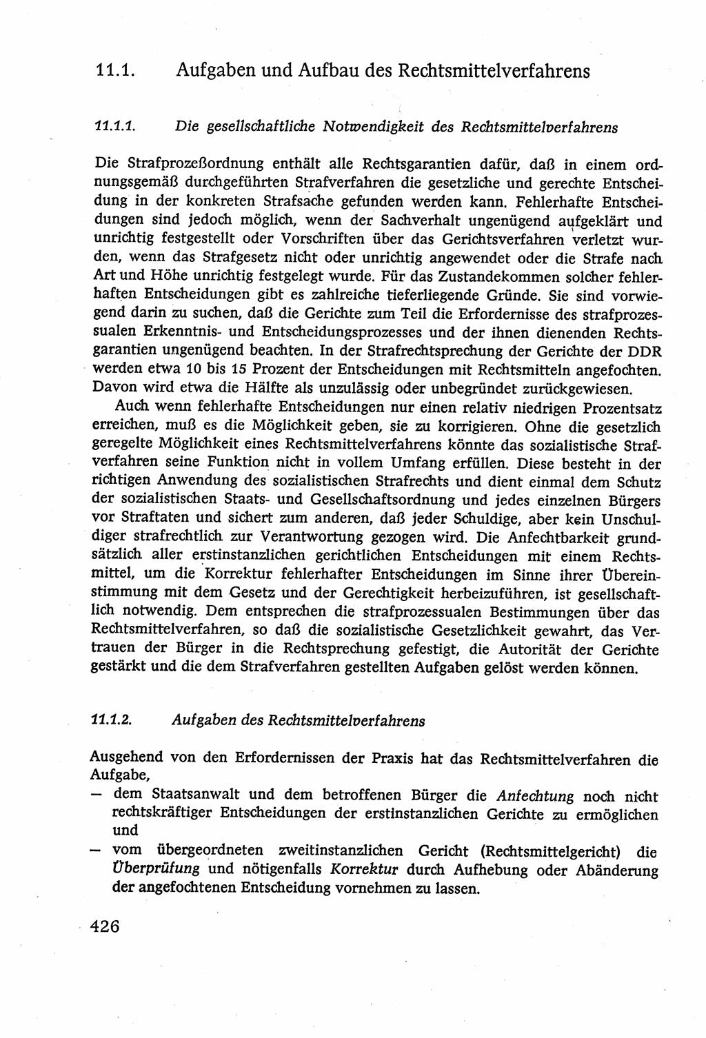 Strafverfahrensrecht [Deutsche Demokratische Republik (DDR)], Lehrbuch 1977, Seite 426 (Strafverf.-R. DDR Lb. 1977, S. 426)