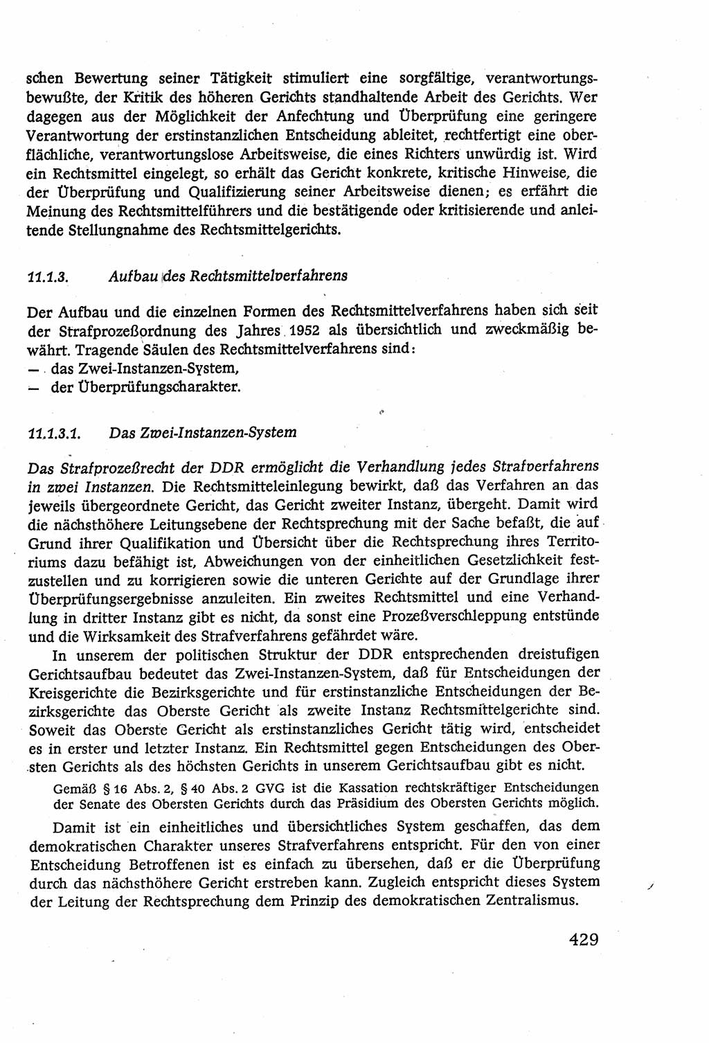 Strafverfahrensrecht [Deutsche Demokratische Republik (DDR)], Lehrbuch 1977, Seite 429 (Strafverf.-R. DDR Lb. 1977, S. 429)