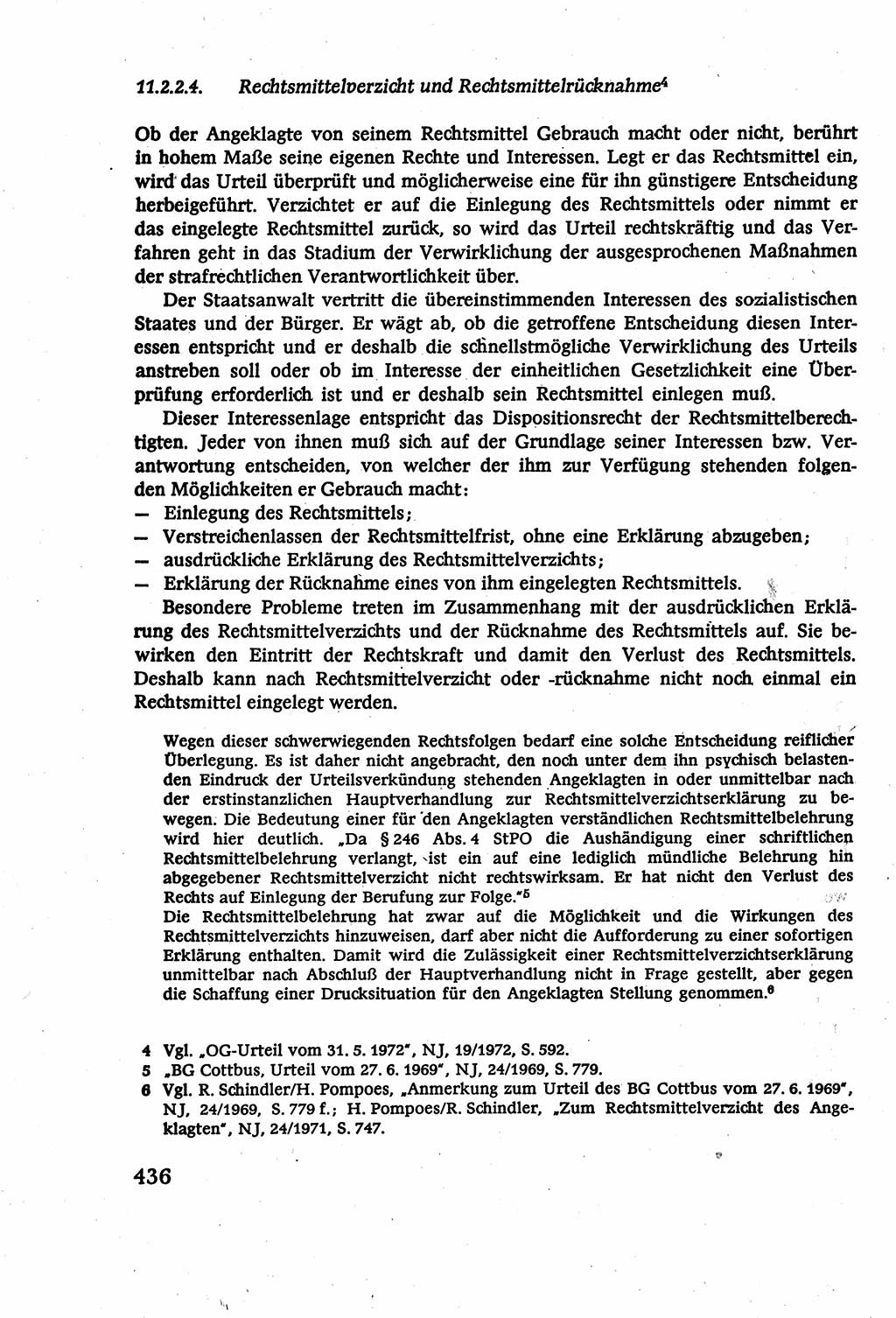 Strafverfahrensrecht [Deutsche Demokratische Republik (DDR)], Lehrbuch 1977, Seite 436 (Strafverf.-R. DDR Lb. 1977, S. 436)