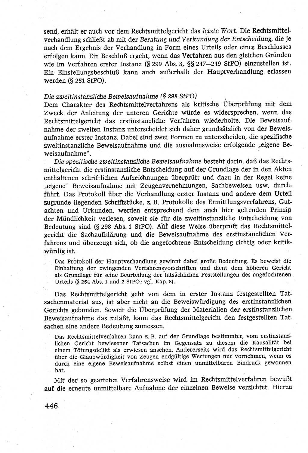 Strafverfahrensrecht [Deutsche Demokratische Republik (DDR)], Lehrbuch 1977, Seite 446 (Strafverf.-R. DDR Lb. 1977, S. 446)