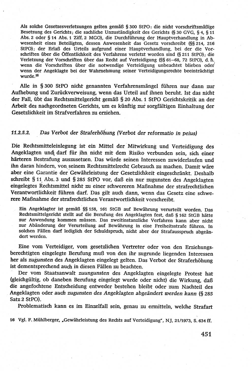 Strafverfahrensrecht [Deutsche Demokratische Republik (DDR)], Lehrbuch 1977, Seite 451 (Strafverf.-R. DDR Lb. 1977, S. 451)