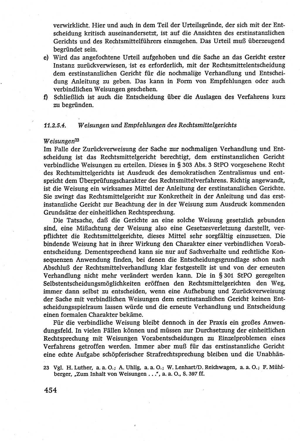 Strafverfahrensrecht [Deutsche Demokratische Republik (DDR)], Lehrbuch 1977, Seite 454 (Strafverf.-R. DDR Lb. 1977, S. 454)