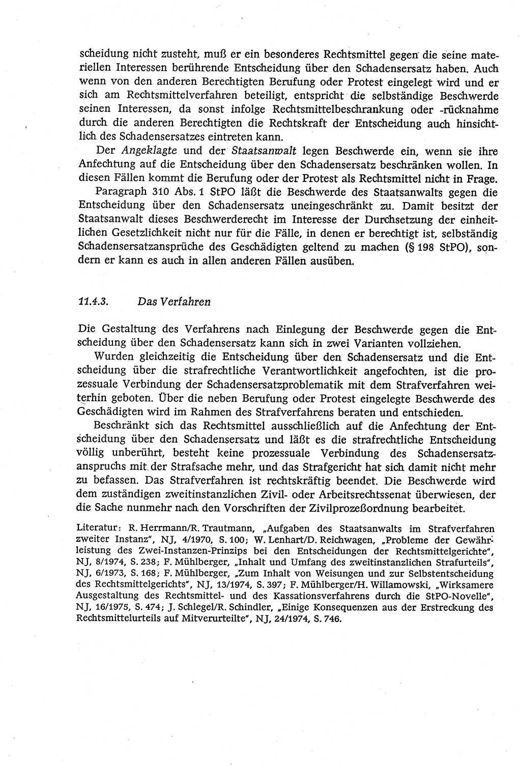 Strafverfahrensrecht [Deutsche Demokratische Republik (DDR)], Lehrbuch 1977, Seite 462 (Strafverf.-R. DDR Lb. 1977, S. 462)