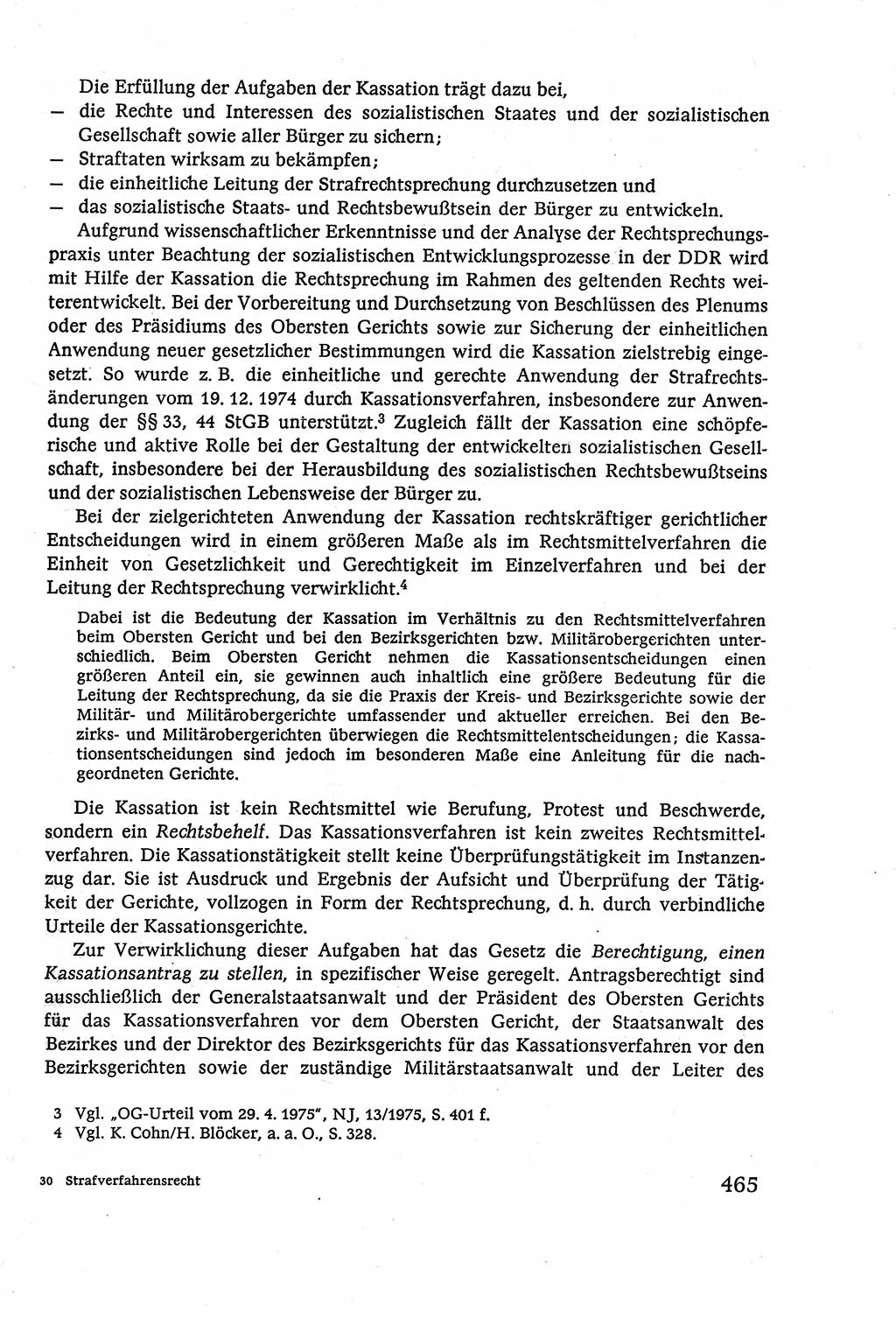 Strafverfahrensrecht [Deutsche Demokratische Republik (DDR)], Lehrbuch 1977, Seite 465 (Strafverf.-R. DDR Lb. 1977, S. 465)