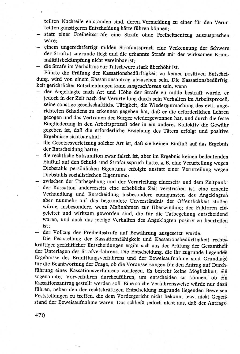 Strafverfahrensrecht [Deutsche Demokratische Republik (DDR)], Lehrbuch 1977, Seite 470 (Strafverf.-R. DDR Lb. 1977, S. 470)