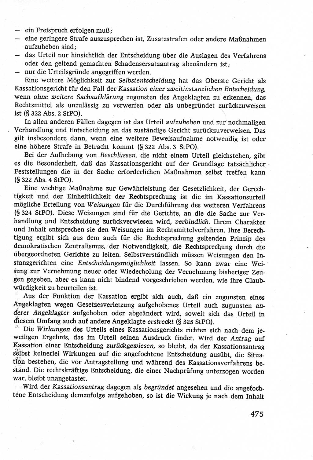 Strafverfahrensrecht [Deutsche Demokratische Republik (DDR)], Lehrbuch 1977, Seite 475 (Strafverf.-R. DDR Lb. 1977, S. 475)