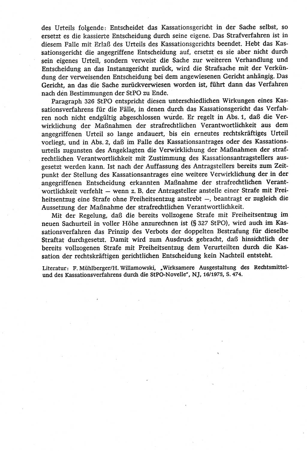 Strafverfahrensrecht [Deutsche Demokratische Republik (DDR)], Lehrbuch 1977, Seite 476 (Strafverf.-R. DDR Lb. 1977, S. 476)