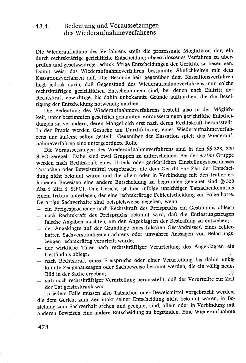 Strafverfahrensrecht [Deutsche Demokratische Republik (DDR)], Lehrbuch 1977, Seite 478 (Strafverf.-R. DDR Lb. 1977, S. 478)