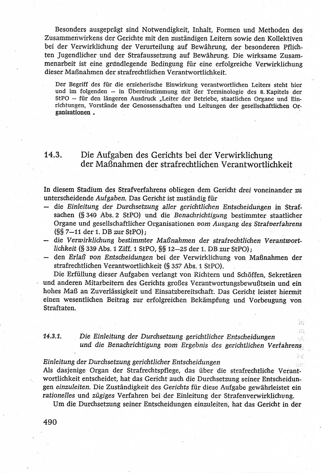 Strafverfahrensrecht [Deutsche Demokratische Republik (DDR)], Lehrbuch 1977, Seite 490 (Strafverf.-R. DDR Lb. 1977, S. 490)