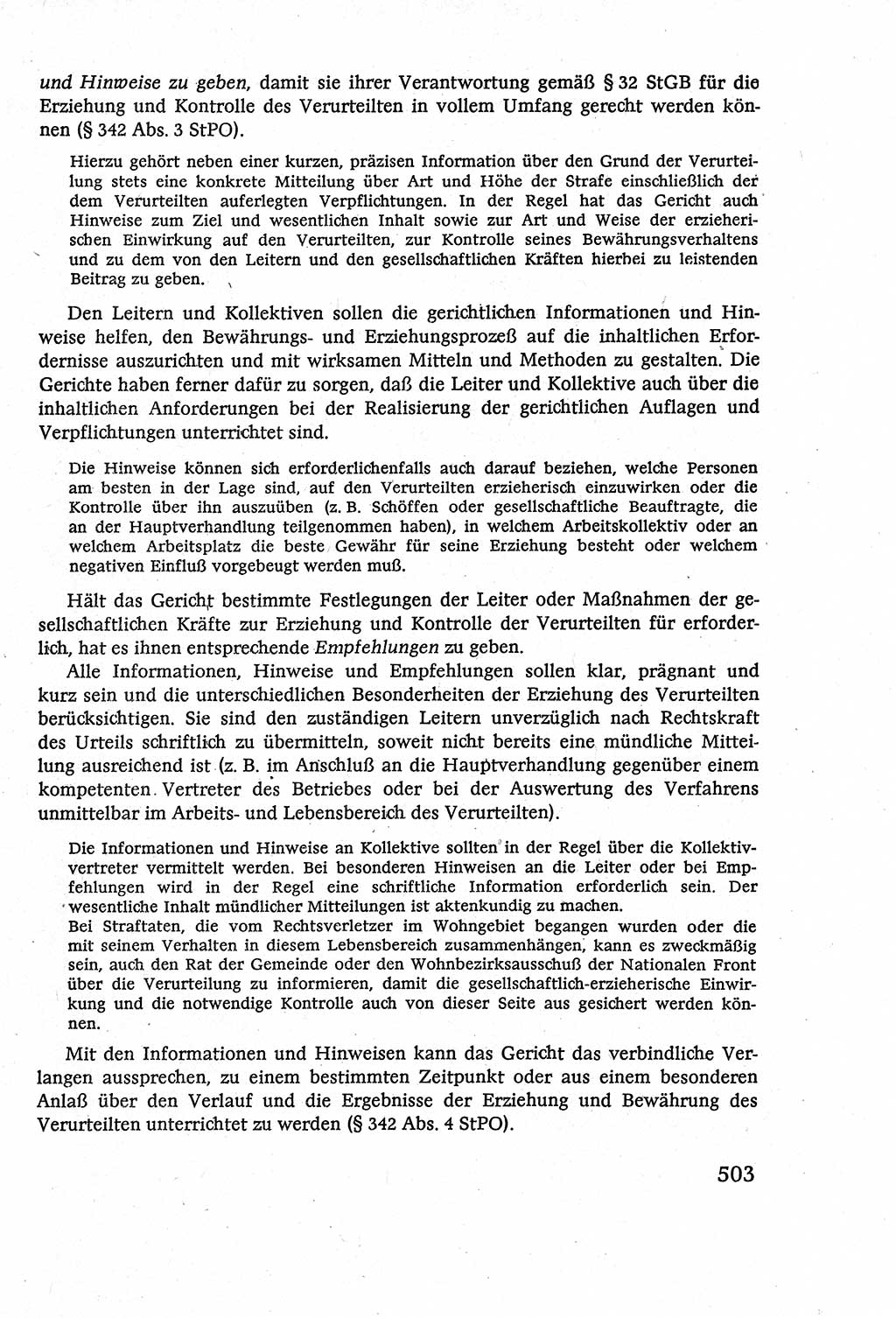 Strafverfahrensrecht [Deutsche Demokratische Republik (DDR)], Lehrbuch 1977, Seite 503 (Strafverf.-R. DDR Lb. 1977, S. 503)