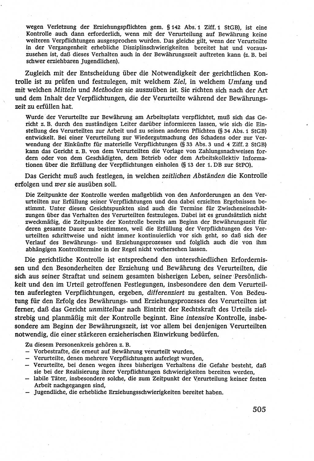 Strafverfahrensrecht [Deutsche Demokratische Republik (DDR)], Lehrbuch 1977, Seite 505 (Strafverf.-R. DDR Lb. 1977, S. 505)
