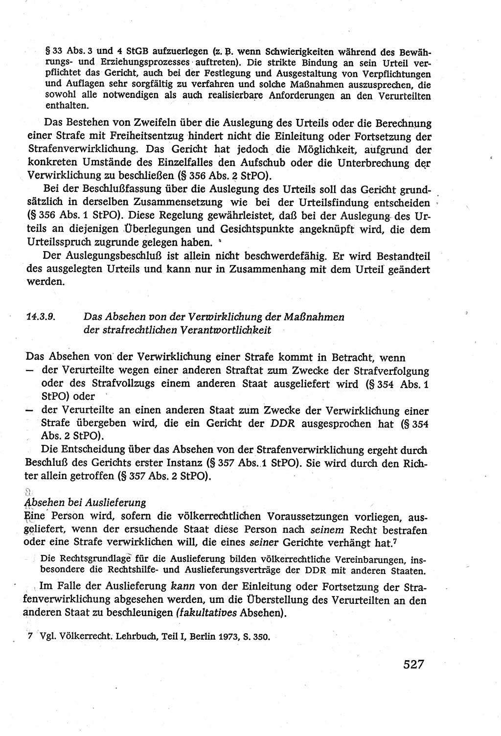 Strafverfahrensrecht [Deutsche Demokratische Republik (DDR)], Lehrbuch 1977, Seite 527 (Strafverf.-R. DDR Lb. 1977, S. 527)