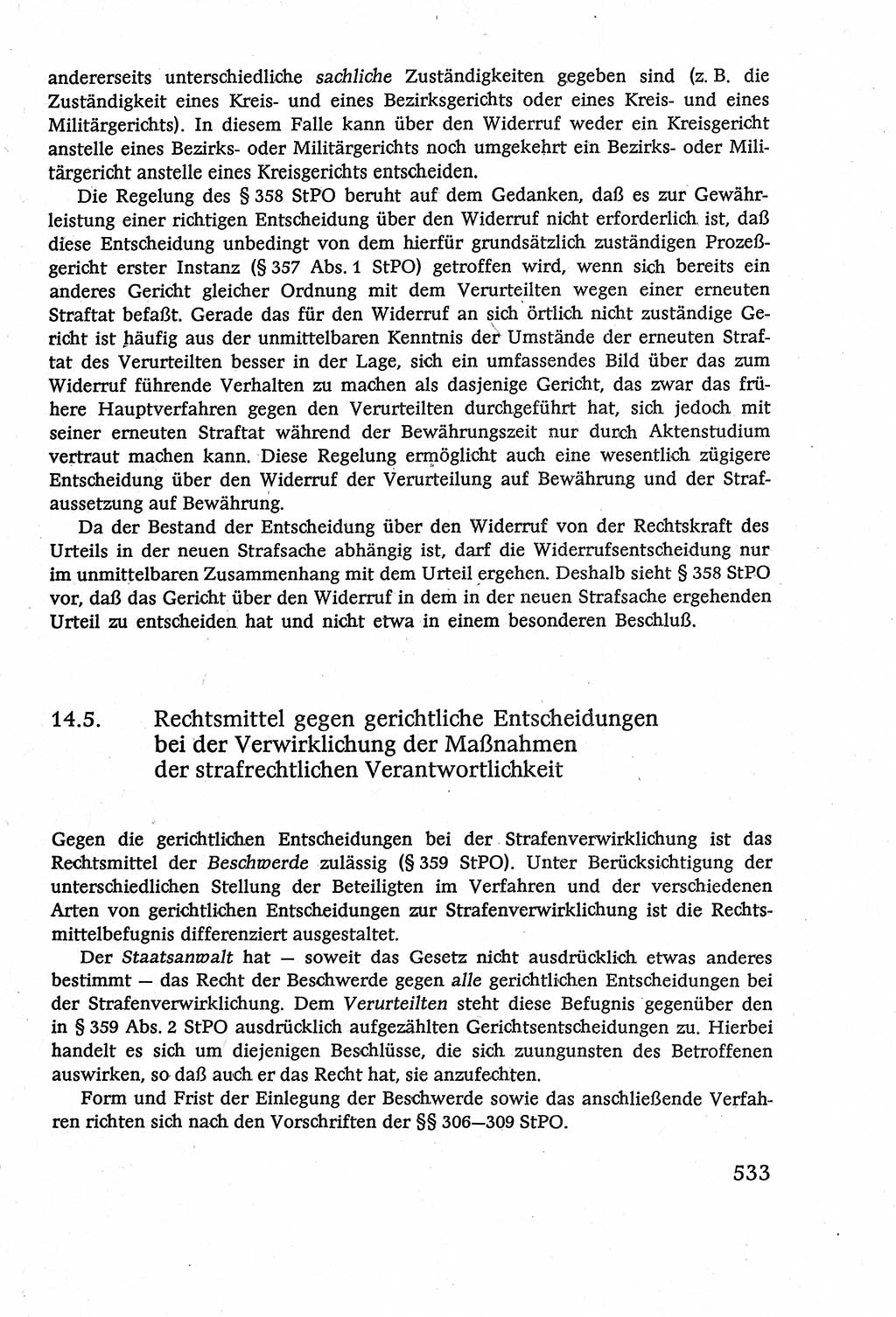 Strafverfahrensrecht [Deutsche Demokratische Republik (DDR)], Lehrbuch 1977, Seite 533 (Strafverf.-R. DDR Lb. 1977, S. 533)