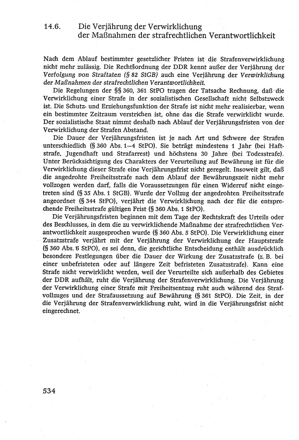 Strafverfahrensrecht [Deutsche Demokratische Republik (DDR)], Lehrbuch 1977, Seite 534 (Strafverf.-R. DDR Lb. 1977, S. 534)