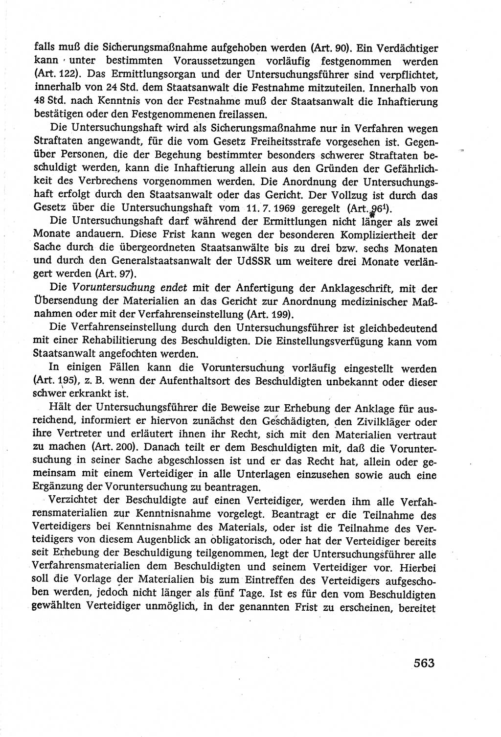 Strafverfahrensrecht [Deutsche Demokratische Republik (DDR)], Lehrbuch 1977, Seite 563 (Strafverf.-R. DDR Lb. 1977, S. 563)