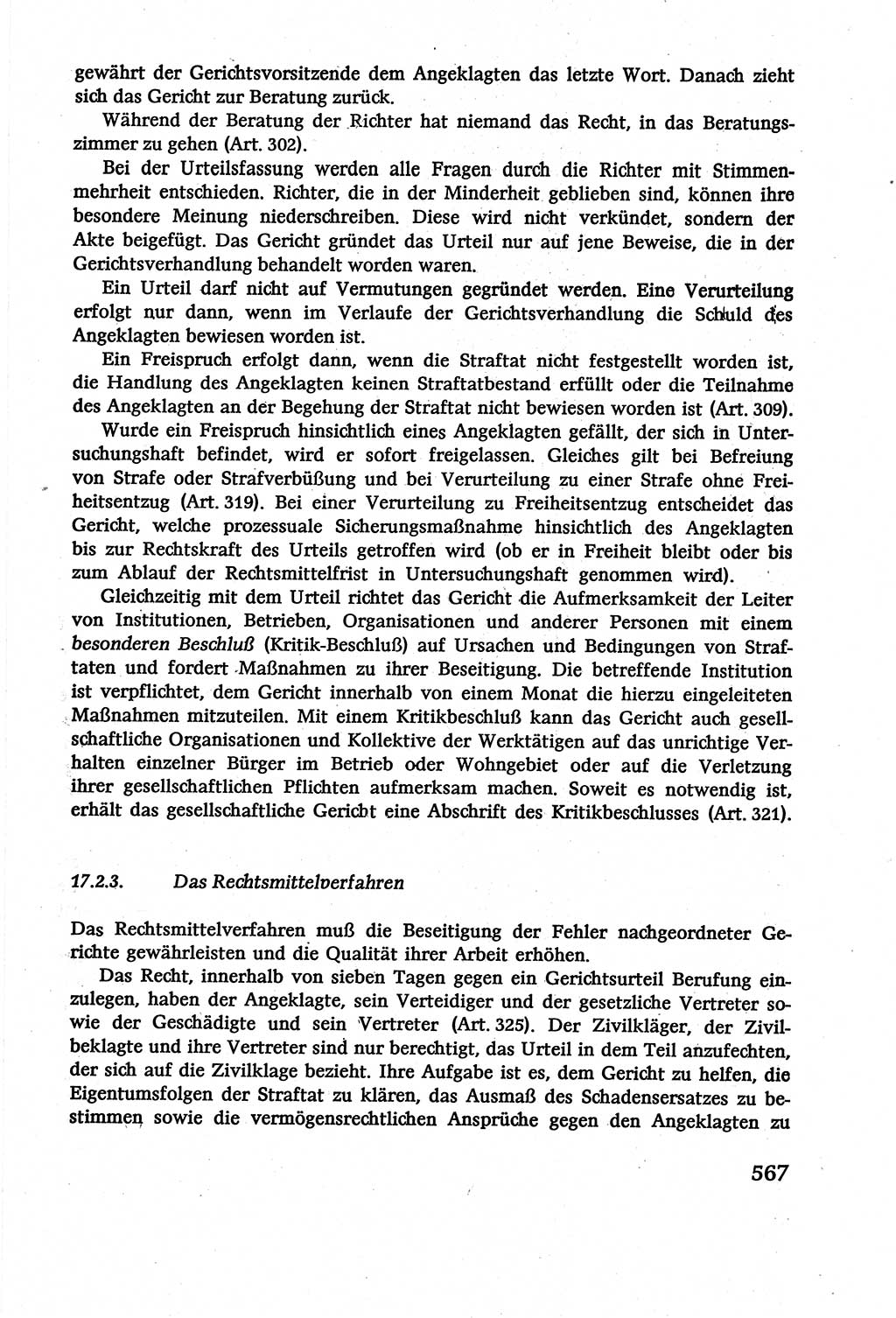 Strafverfahrensrecht [Deutsche Demokratische Republik (DDR)], Lehrbuch 1977, Seite 567 (Strafverf.-R. DDR Lb. 1977, S. 567)