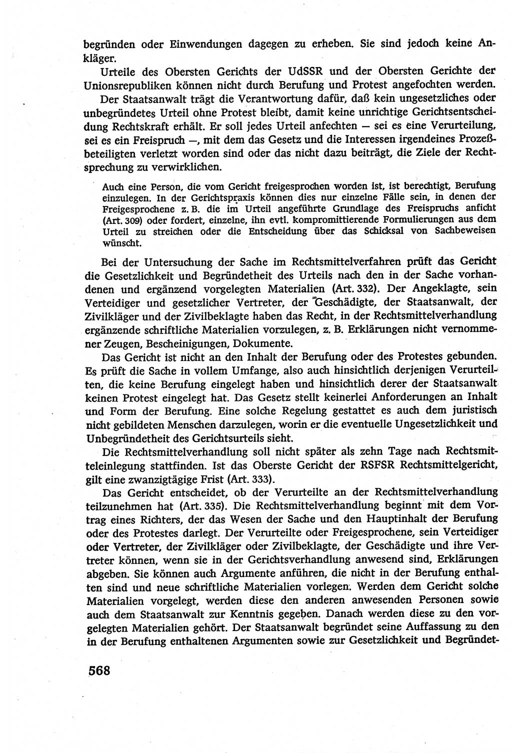 Strafverfahrensrecht [Deutsche Demokratische Republik (DDR)], Lehrbuch 1977, Seite 568 (Strafverf.-R. DDR Lb. 1977, S. 568)